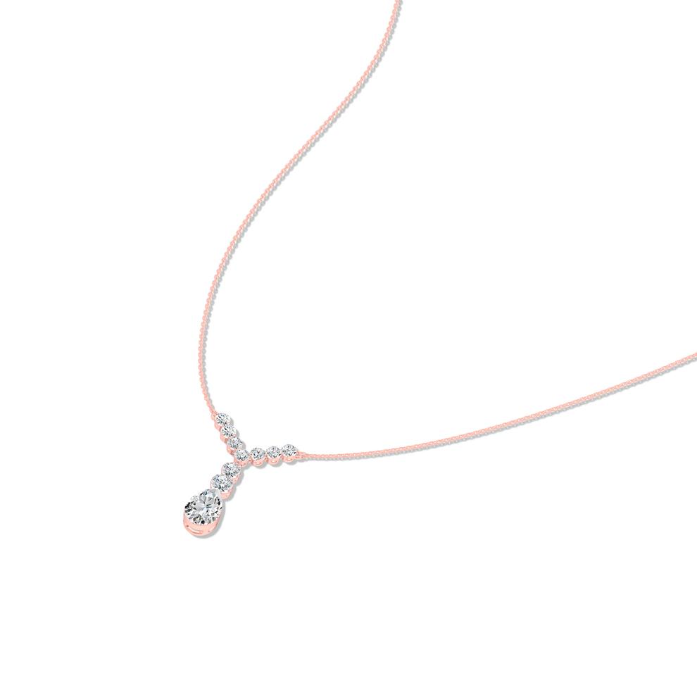 Lab Grown Diamond Pear-Shaped Drop Pendant Necklace in 10K Rose Gold (1 5/8 ct. tw.) – Image 4 of 4