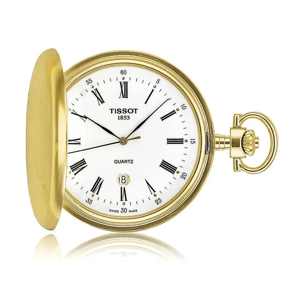 Savonnette Men&rsquo;s Pocket Watch in Brass Ion-Plated Stainless Steel, 48.5mm – Image 1 of 2