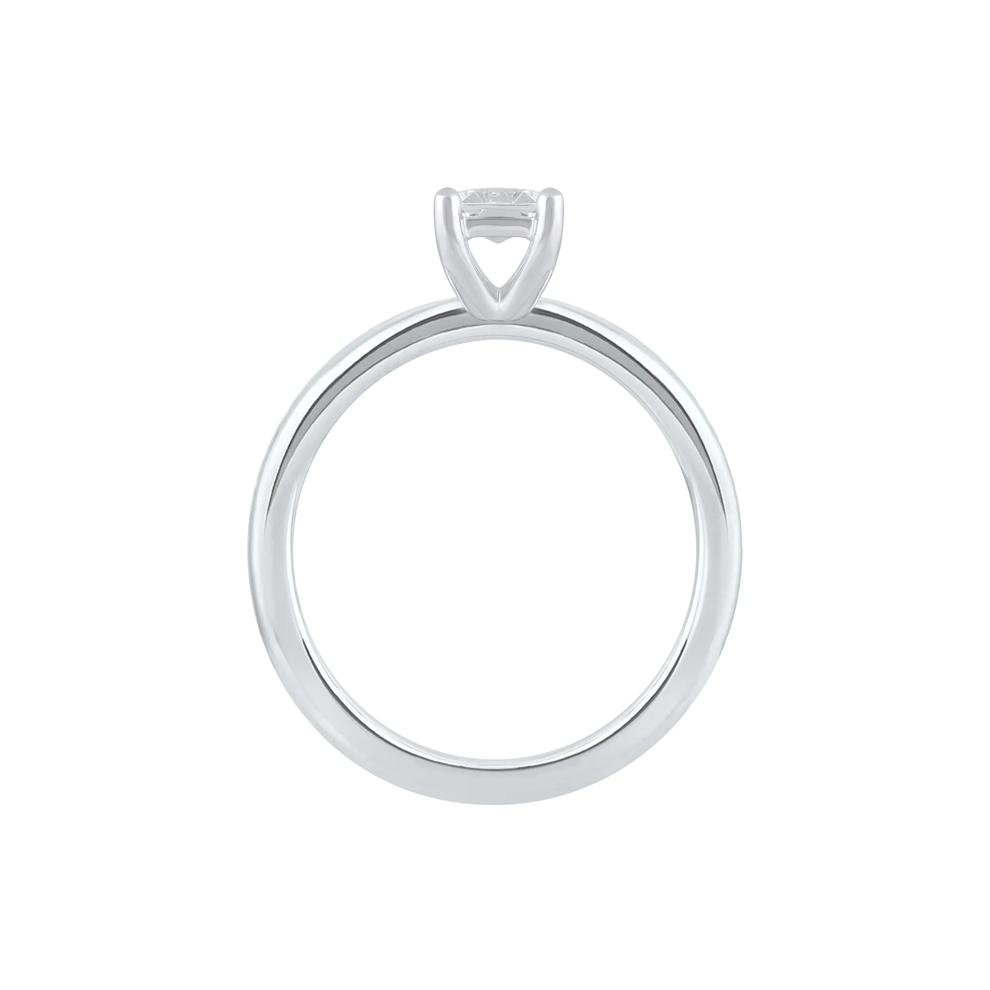 Lab Grown Diamond Emerald-Cut Solitaire Ring in Platinum (1 ct.) – Image 2 of 4