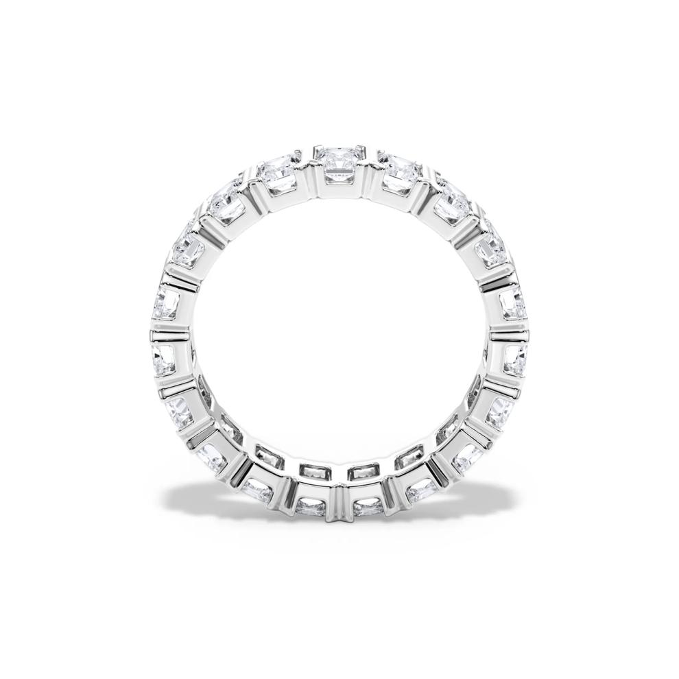 Lab Grown Diamond North-South Half Bezel Eternity Band in Platinum (3 ct. tw.) – Image 2 of 4
