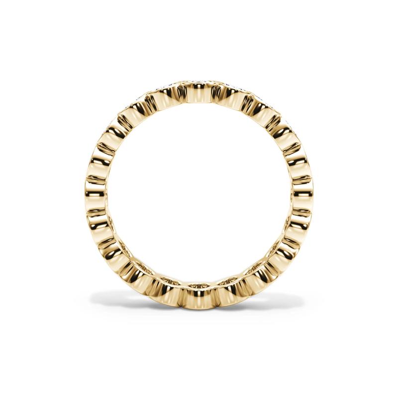 Lab Grown Diamond Oval Bezel Eternity Band in 14K Yellow Gold &#40;2 ct. tw.&#41; – Image 2 of 4