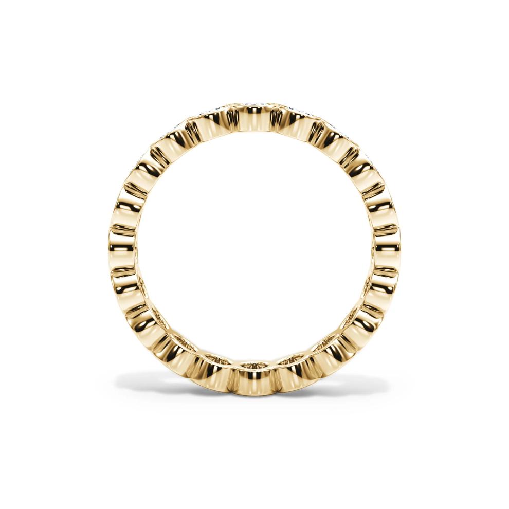 Lab Grown Diamond Oval Bezel Eternity Band in 14K Yellow Gold (2 ct. tw.) – Image 2 of 4