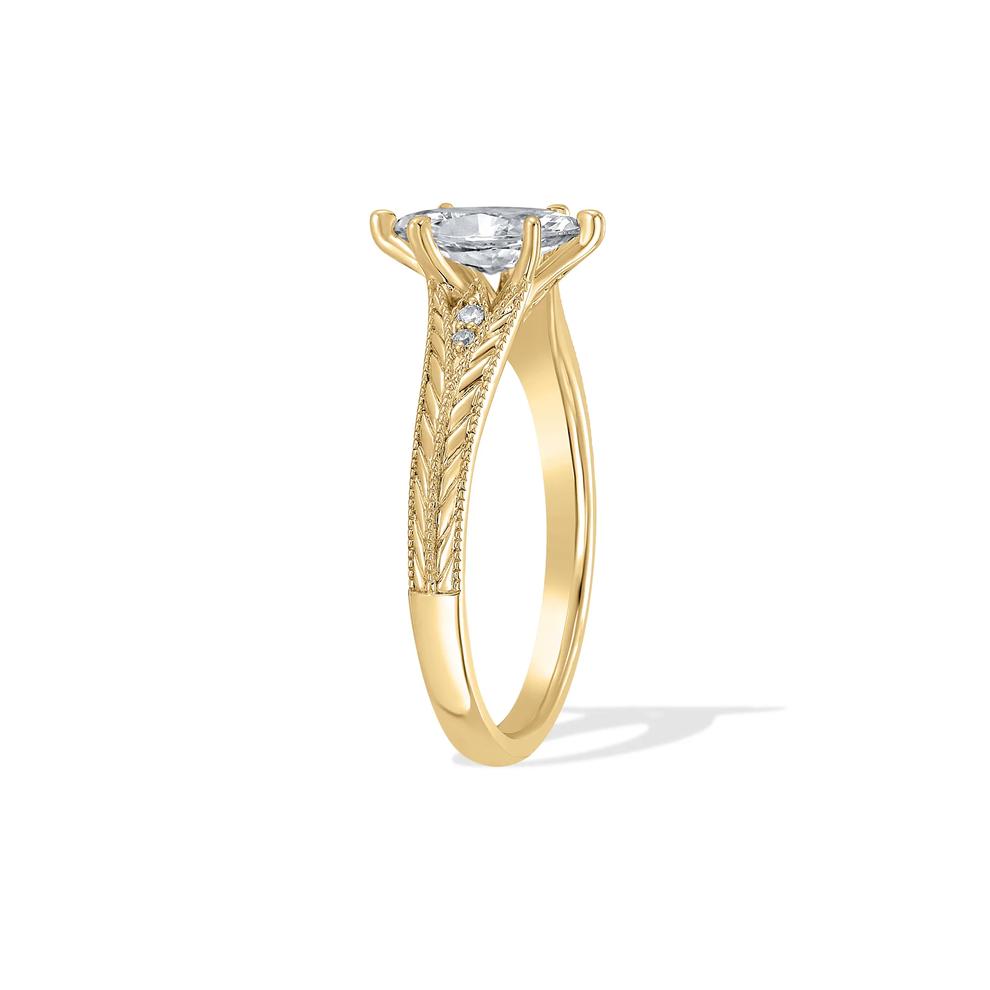 Diamond Marquise Center Engagement Ring in 14K Yellow Gold (3/4 ct. tw.) – Image 3 of 4