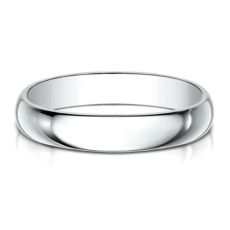 Wedding Band in 10K White Gold, 4MM – Image 1 of 3
