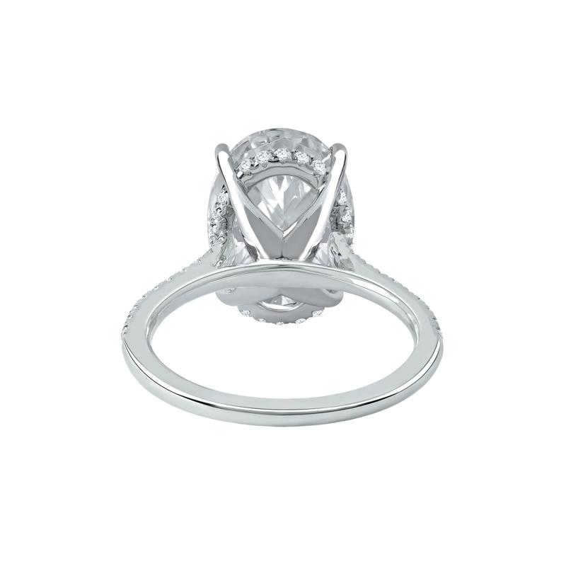 Lab Grown Diamond Oval-Shaped Engagement Ring in 14K White Gold &#40;5 1/3 ct. tw.&#41; – Image 4 of 4