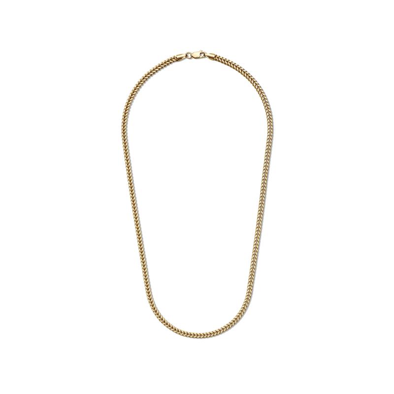 Square Franco Link Chain in 14K Yellow Gold, 3MM, 18&rdquo; – Image 2 of 3