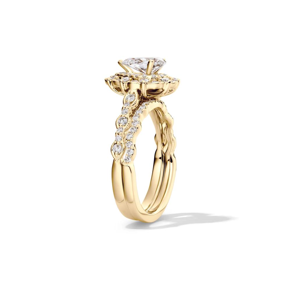 Alice Lab Grown Diamond Bridal Set in 14K Yellow Gold (1 3/8 ct. tw.) – Image 3 of 6