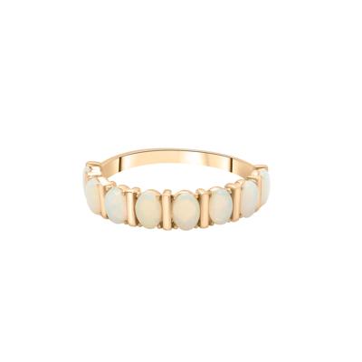 Gemstone Faux-Channel Band in 10K Gold