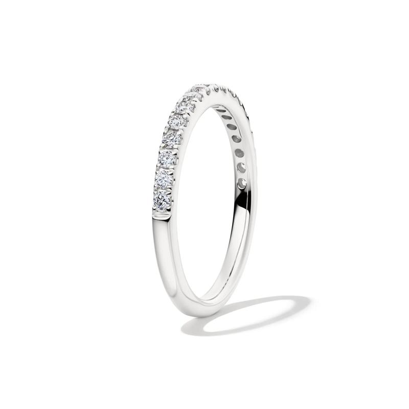 1/3 ct. tw. Lab Grown Diamond Band in 14K White Gold – Image 3 of 4