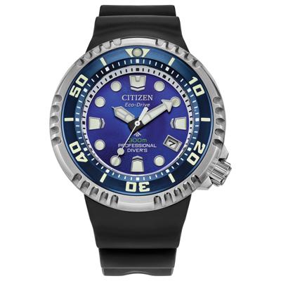 Men's Promaster Dive Watch in Black Polyurethane and Stainless Steel, 46MM
