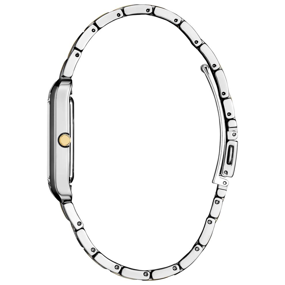 Men's Dress Classic Square Watch in Two-Tone Stainless Steel – Image 2 of 3