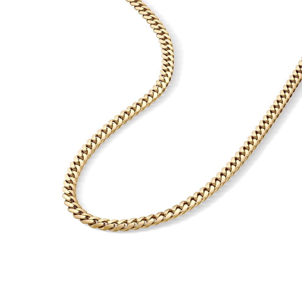 Domed Curb Chain in 14K Yellow Gold, 24" – Image 4 of 5