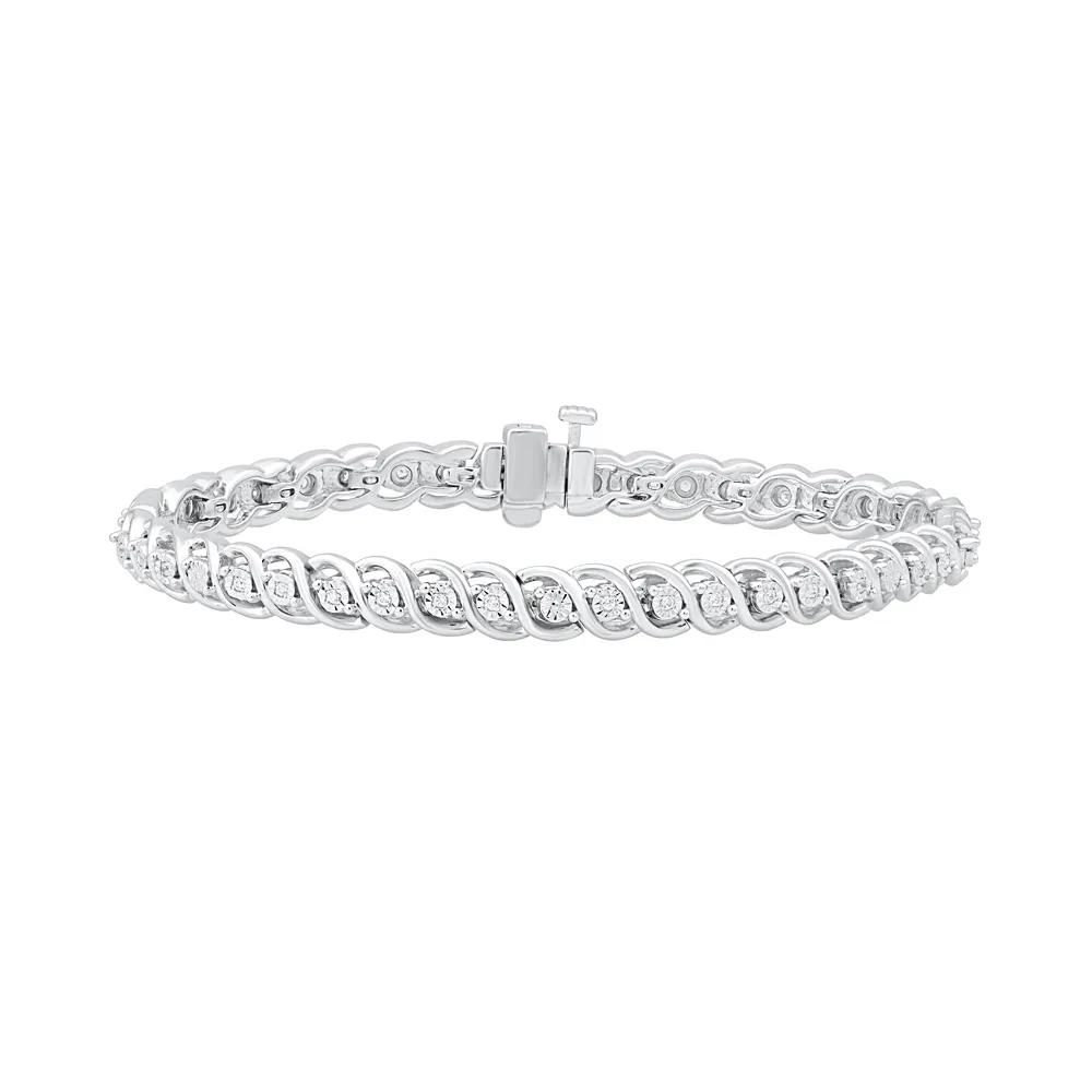 Diamond Bracelet in Sterling Silver (1/4 ct. tw.)