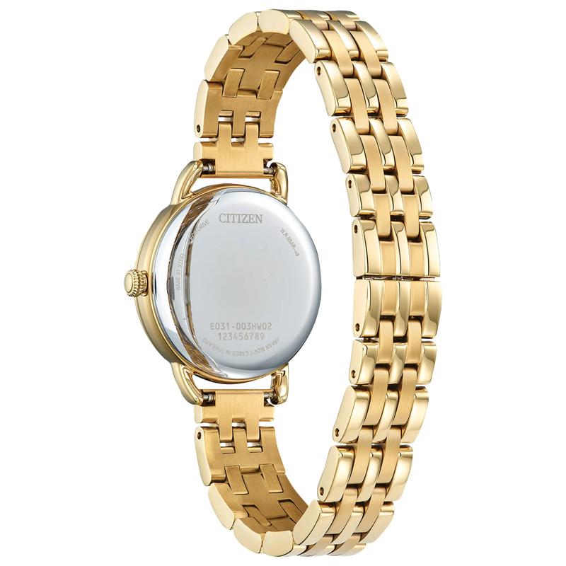 Women&rsquo;s Eco-Drive Watch in Yellow Gold-Tone Stainless Steel, 29MM – Image 2 of 3