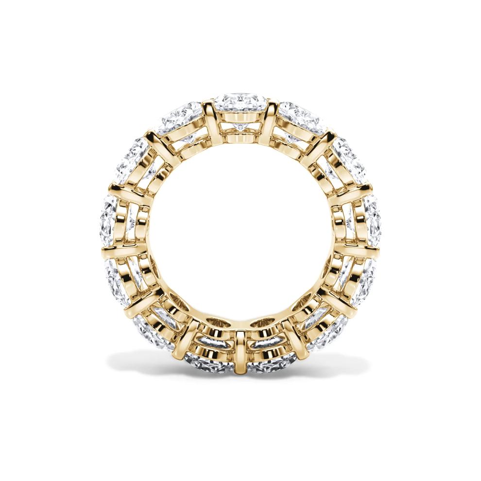Lab Grown Diamond Oval Eternity Band in 18K Yellow Gold (13 ct. tw.) – Image 2 of 4