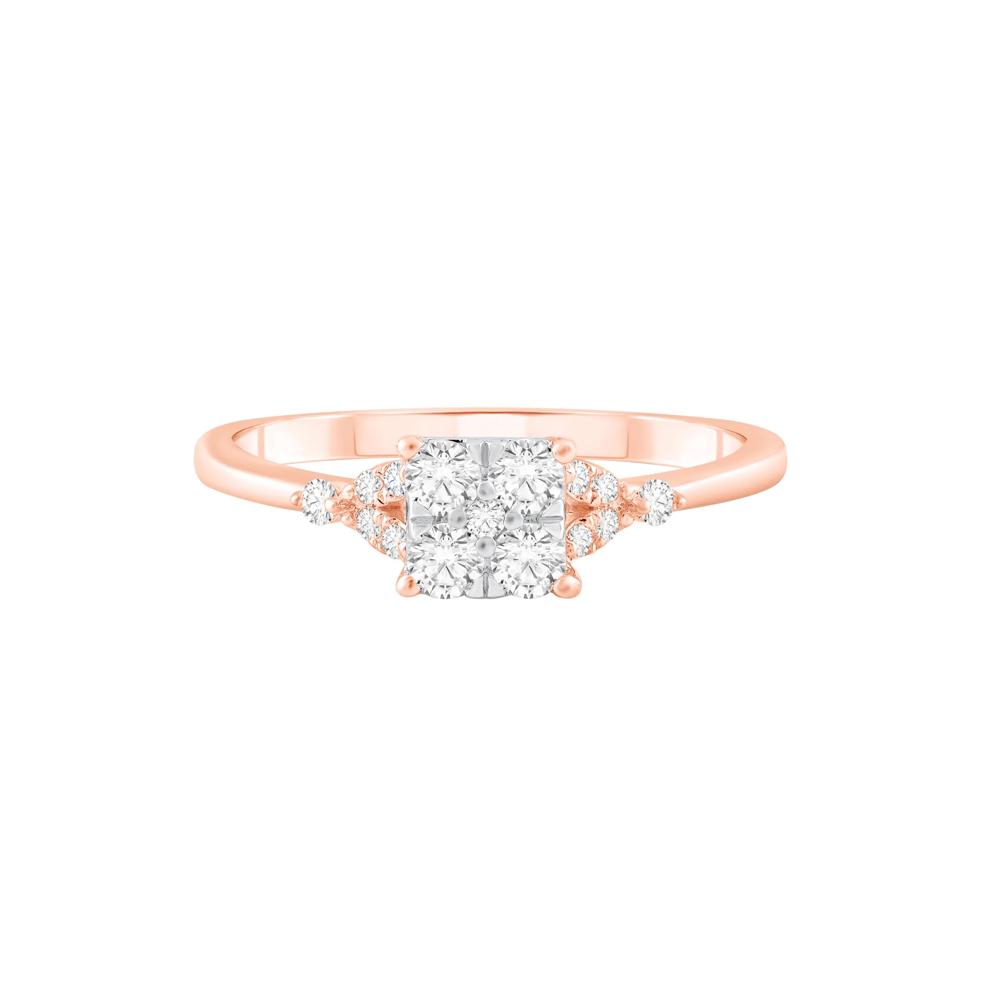 Diamond Promise Ring in 10K Rose Gold (1/3 ct. tw.) – Image 1 of 3