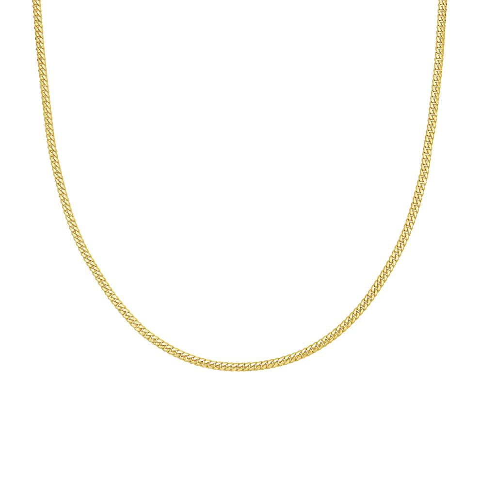 Men's 3.2MM Solid Cuban Chain in 10K Yellow Gold, 22" – Image 1 of 3