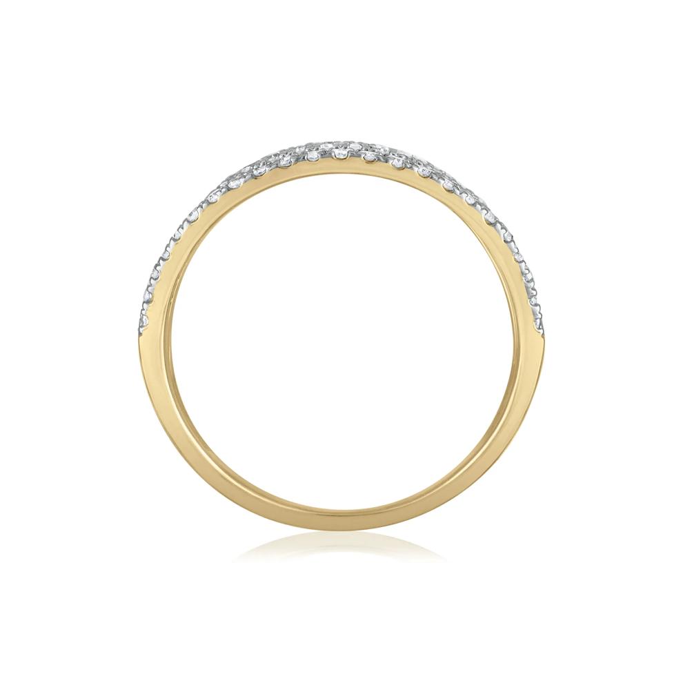 Diamond Four-Row Band in 10K Yellow Gold (1/2 ct. tw.) – Image 2 of 3