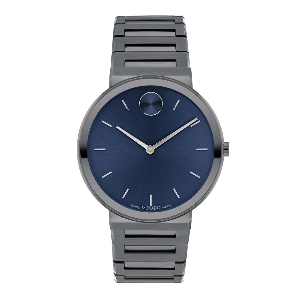 Men&rsquo;s Dress Watch in Military Grey Ion-Plated Stainless Steel – Image 1 of 3