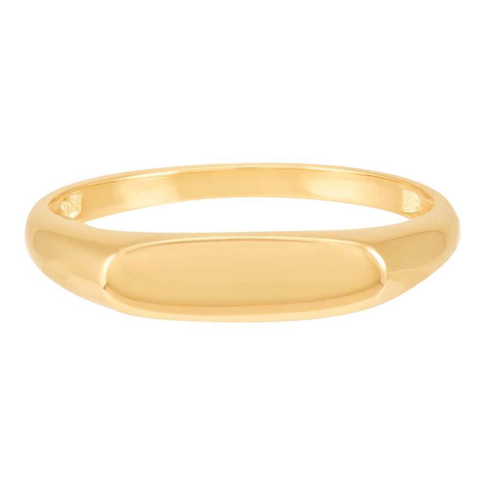Rectangle Signet Ring in 14K Yellow Gold – Image 1 of 3