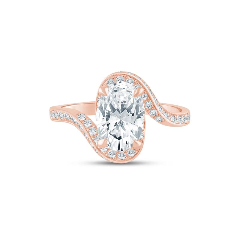 Lab Grown Diamond Bypass Engagement Ring in 14K Rose Gold (2 1/2 ct. tw.) – Image 1 of 3