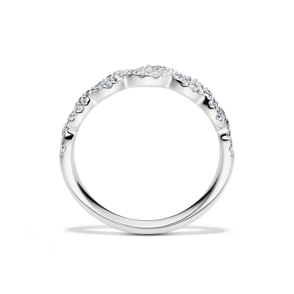 Lab Grown Diamond Twist Band in 10K White Gold (1/3 ct. tw.) – Image 2 of 4