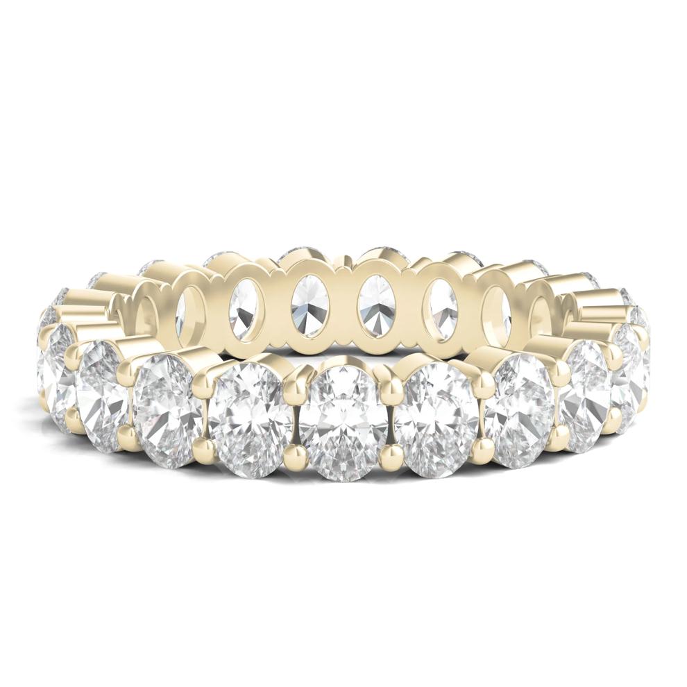Oval-Shaped Diamond Wedding Band with Eternity Setting in 14K Yellow Gold (3 ct. tw.) – Image 1 of 3