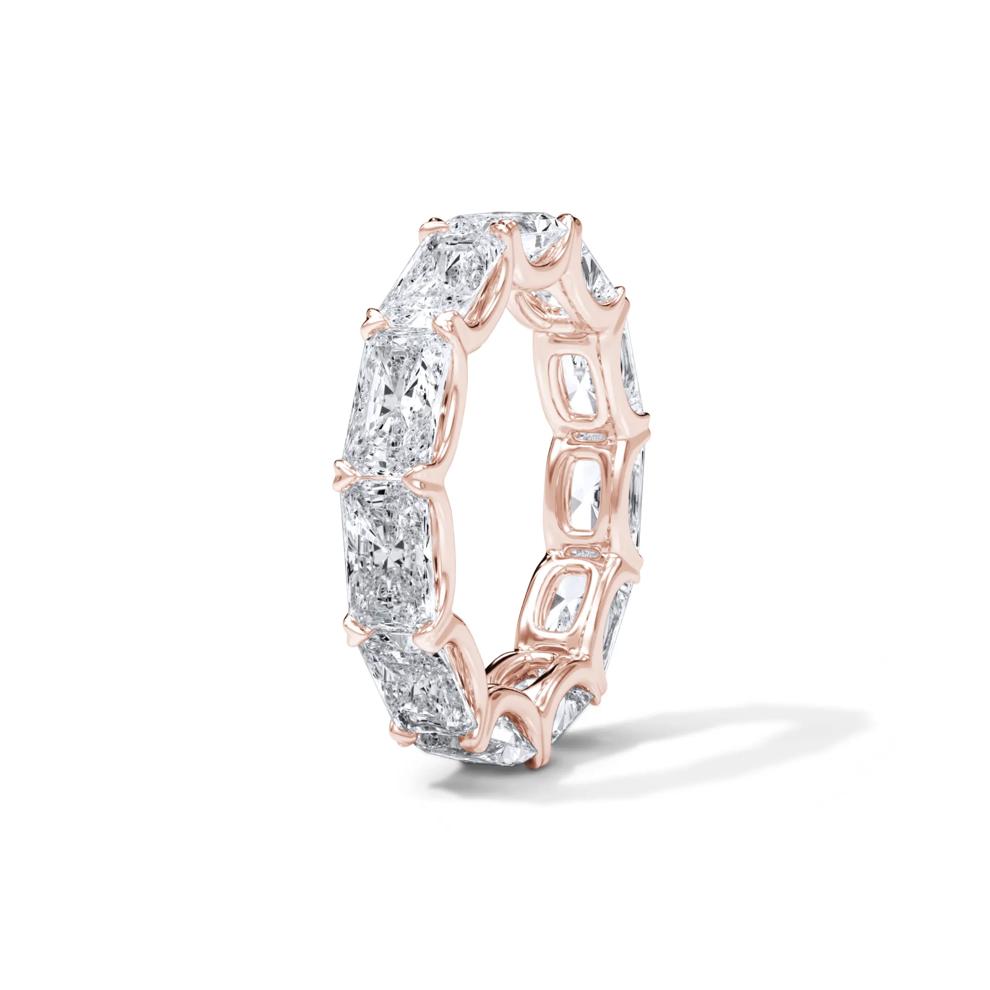 Lab Grown Diamond East-West U-Prong Eternity Band in 14K Rose Gold (7 1/7 ct. tw.) – Image 3 of 4
