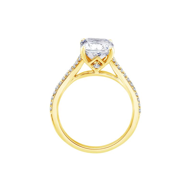 Lab Grown Diamond Engagement Ring in 14K Yellow Gold &#40;3 1/4 ct. tw.&#41; – Image 2 of 3