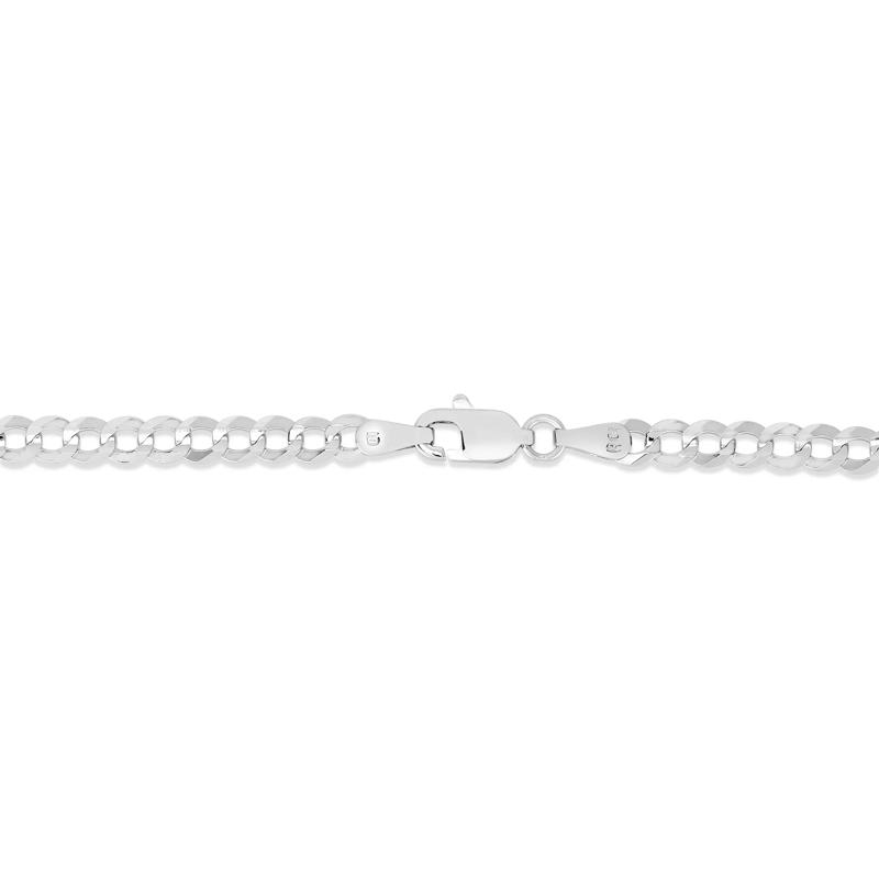 Solid Curb Chain in 14K White Gold, 3.6MM, 22&rdquo;  – Image 2 of 4