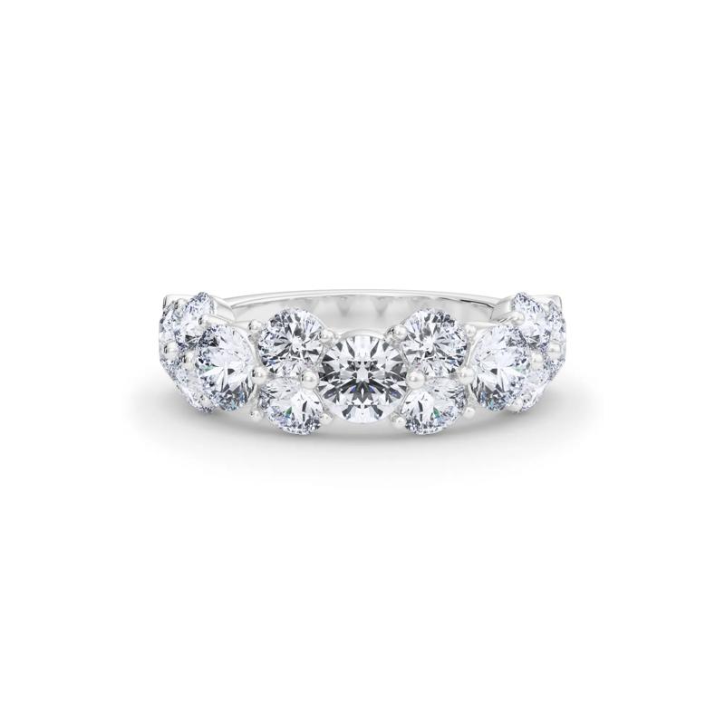 Staggered Diamond Band in Platinum &#40;1 7/8 ct. tw.&#41; – Image 1 of 5