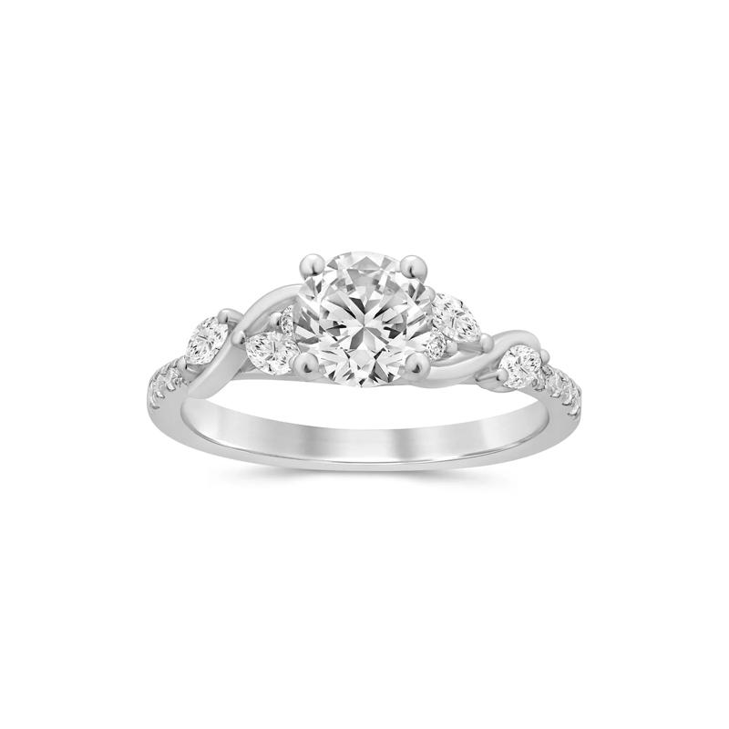 1/3 ct. tw. Diamond Semi-Mount Engagement Ring in 14K White Gold &#40;Setting Only&#41; – Image 1 of 6