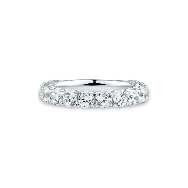 Lab Grown Diamond Semi-Eternity Band in 14K White Gold &#40;2 ct. tw.&#41; – Image 1 of 3