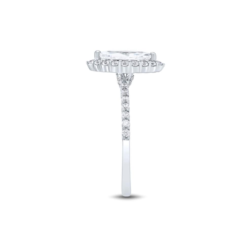 Lab Grown Diamond Marquise Engagement Ring in 14K White Gold (1 3/4 ct. tw.) – Image 3 of 4