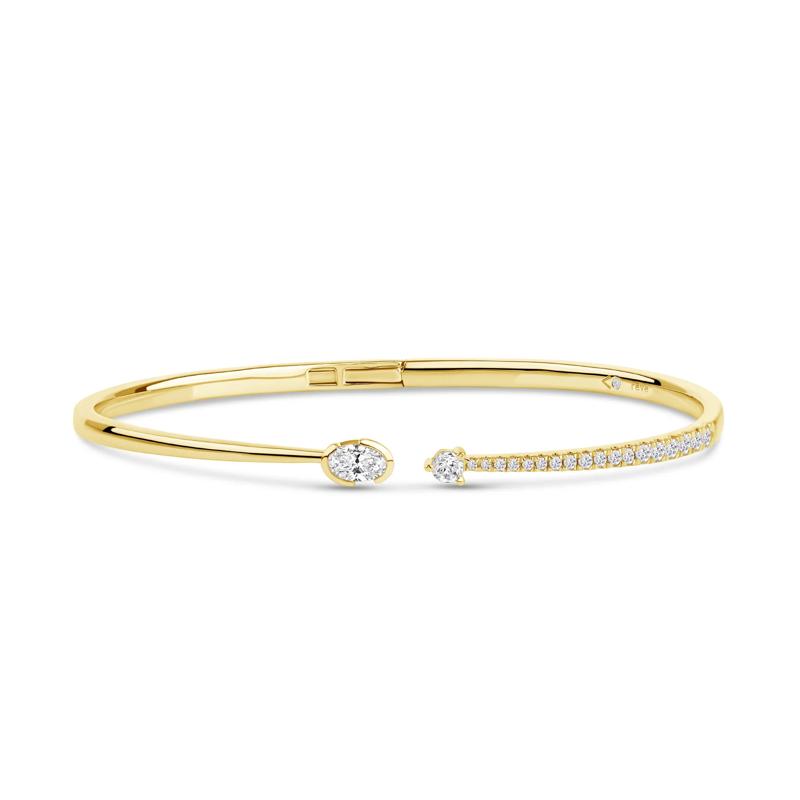 Lab Grown Diamond Bangle Bracelet in 14K Yellow Gold &#40;3/4 ct. tw.&#41; – Image 1 of 3