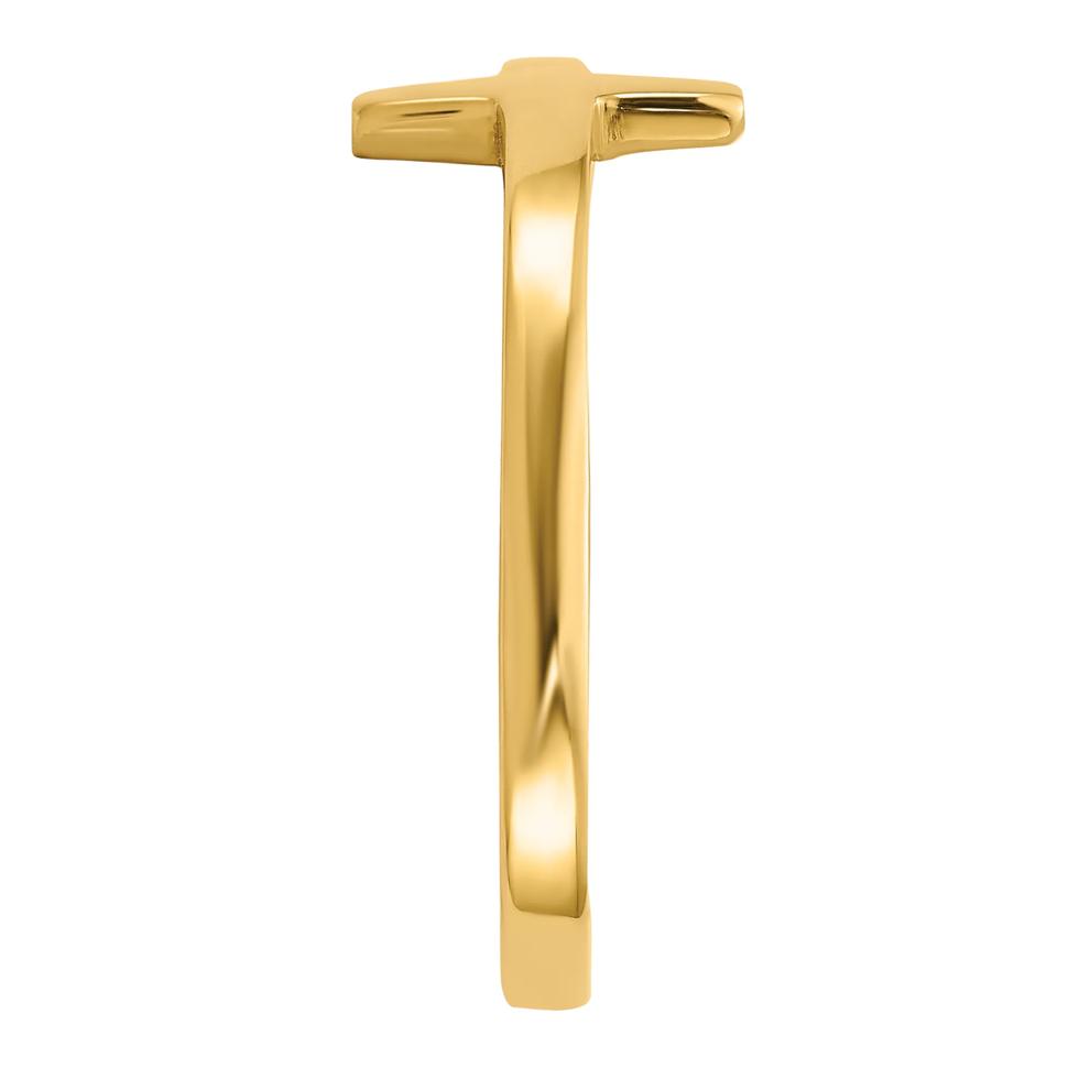 Sideways Cross Ring in 14K Yellow Gold – Image 2 of 3