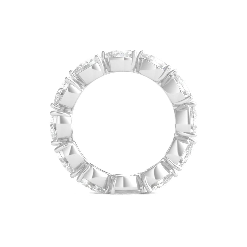Pear-Cut Lab Grown Diamond Eternity Band in Platinum (4 ct. tw.) – Image 2 of 4