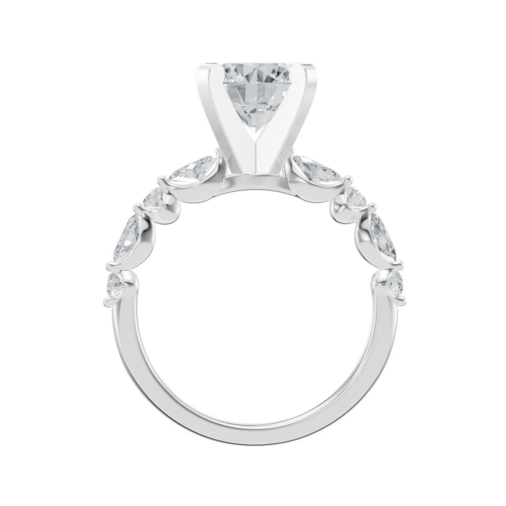 Lab Grown Diamond Semi-Mount Engagement Ring in Platinum (1/2 ct. tw.) (Setting Only) – Image 5 of 6