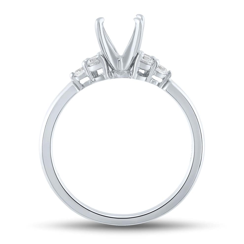 Lab Grown Diamond Semi-Mount Engagement Ring in 14K White Gold (1/4 ct. tw.) (Setting Only) – Image 4 of 6