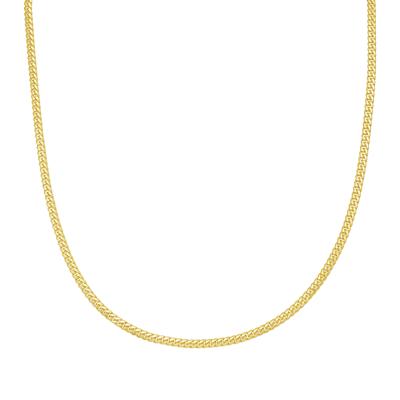 Men's 4MM Solid Cuban Chain in 10K Yellow Gold, 22"