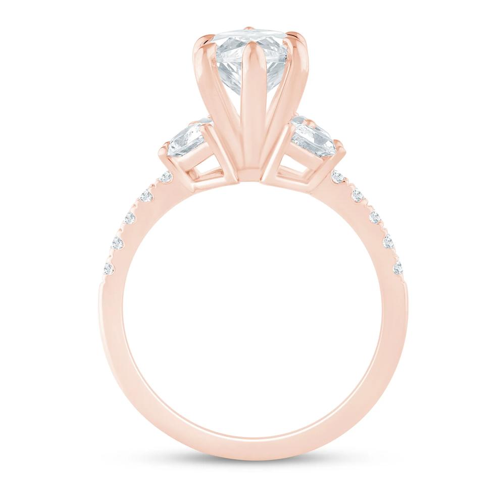 Lab Grown Diamond Marquise Engagement Ring in 14K Rose Gold (3 5/8 ct. tw.) – Image 2 of 3