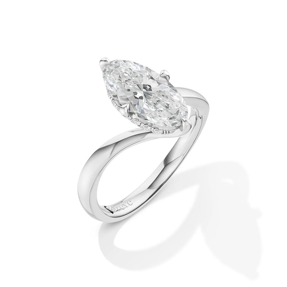 Andi Lab Grown Diamond Moval Engagement Ring in Platinum (2 1/7 ct. tw.) – Image 4 of 4