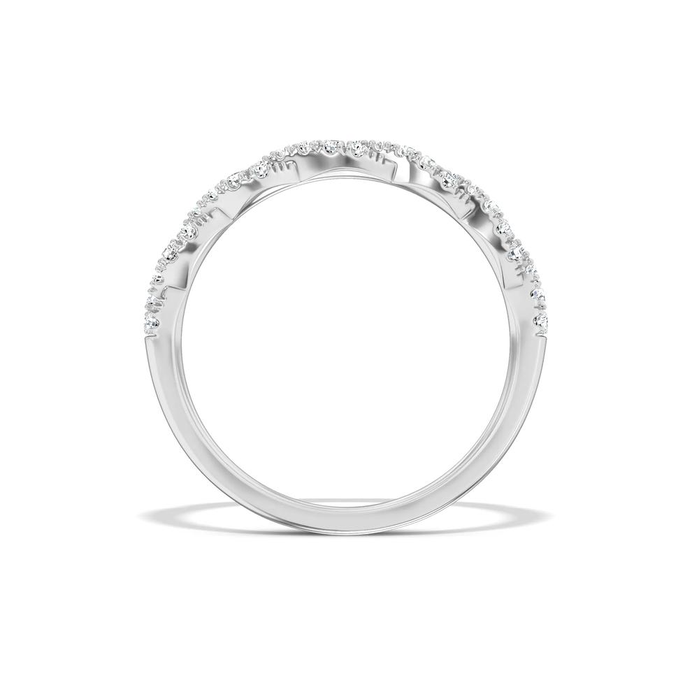 Lab Grown Diamond Twist Band in 10K White Gold (1/3 ct. tw.) – Image 2 of 5