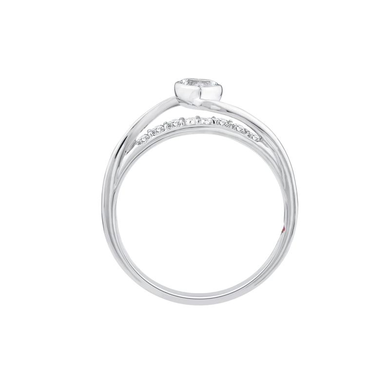 Diamond Heart Promise Ring in 10K White Gold &#40;3/8 ct. tw.&#41; – Image 2 of 3