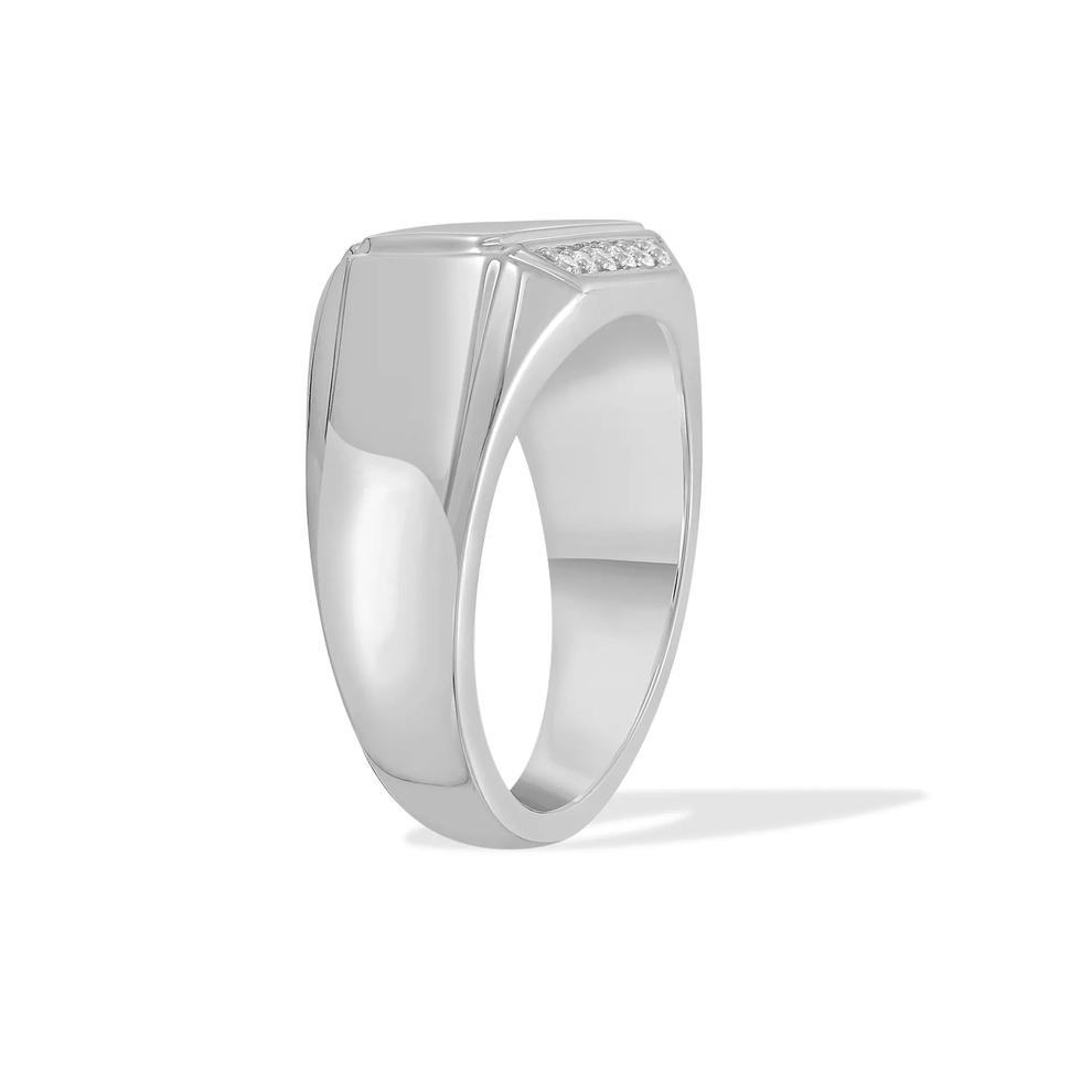 Men's Diamond Ring in Sterling Silver (1/5 ct. tw.) – Image 3 of 4