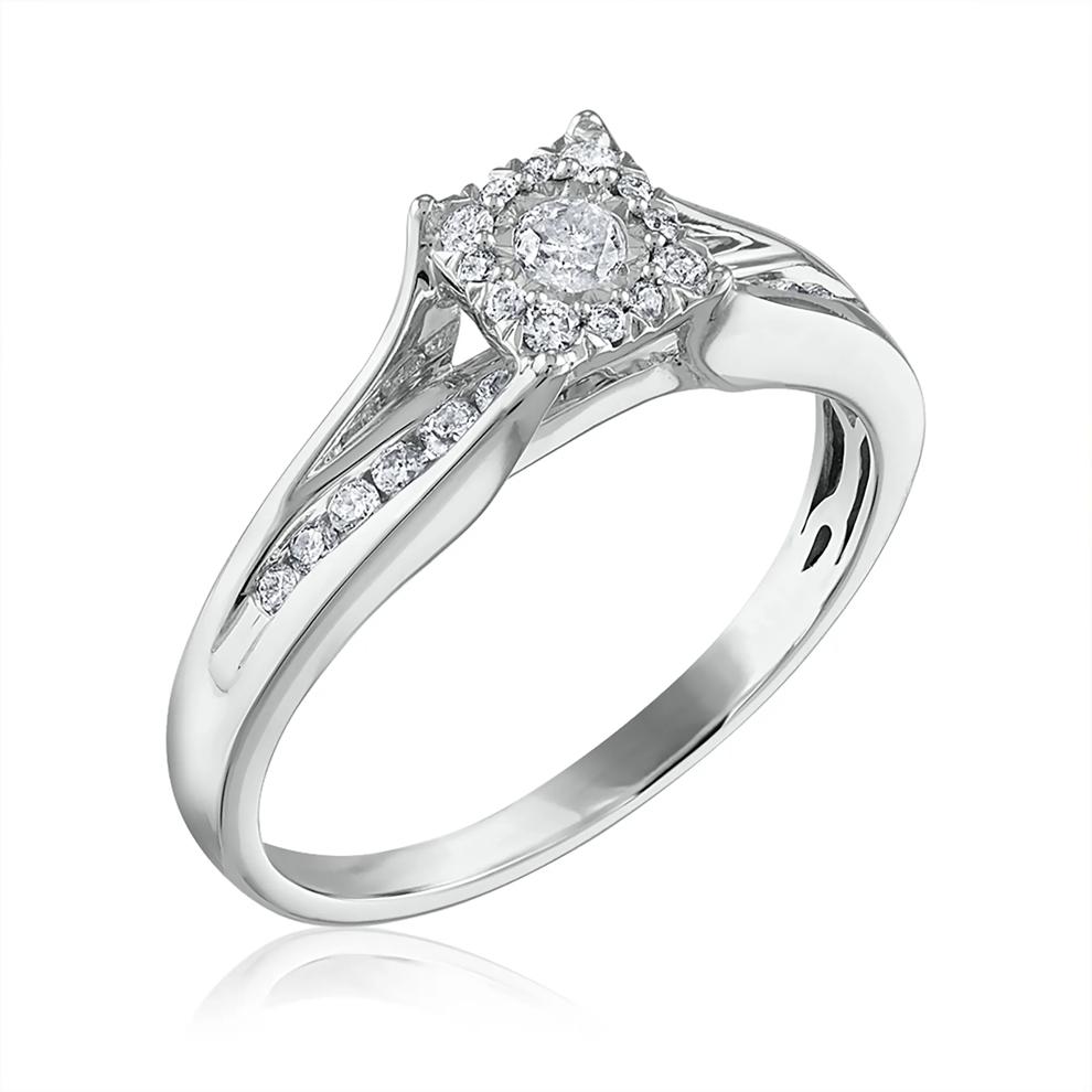 Diamond Engagement Set in 14K White Gold (1/2 ct. tw.) – Image 6 of 6