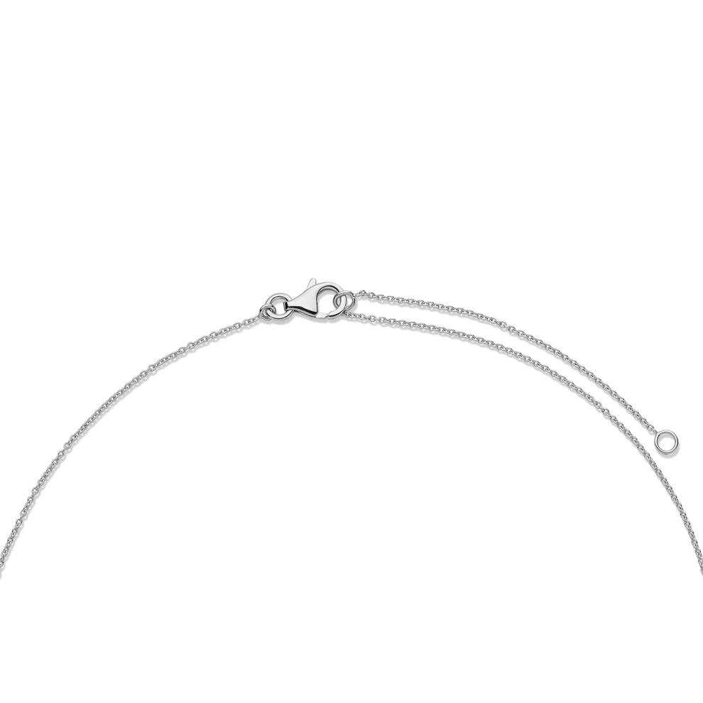 Paraiba Tourmaline &amp; Diamond Pendant Necklace in 14K White Gold (1/5 ct. tw.) – Image 2 of 2