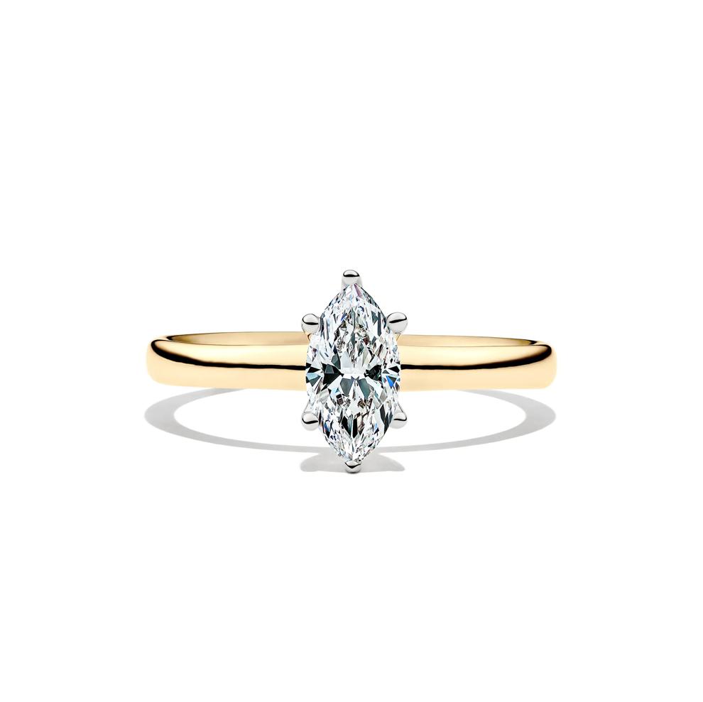 Diamond Marquise Solitaire Engagement Ring in 14K Yellow Gold (3/4 ct.) – Image 1 of 5
