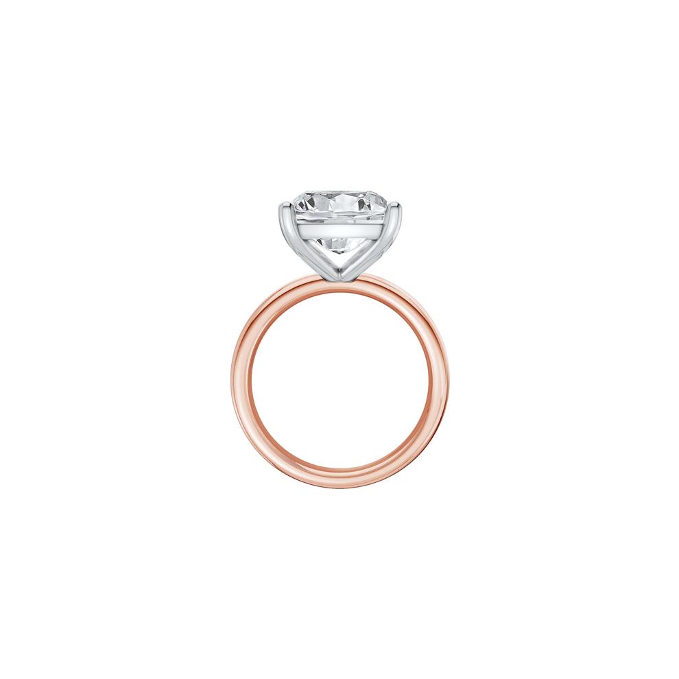 Lab Grown Diamond Elongated Cushion-Cut Engagement Ring in 14K Rose and White Gold (7 ct. tw.) – Image 2 of 4