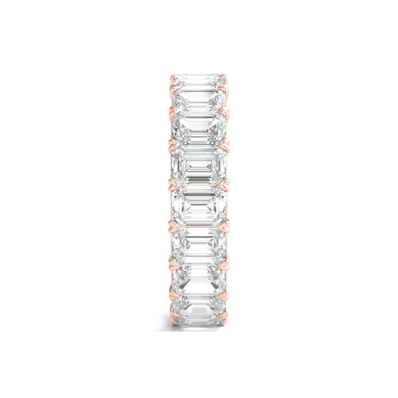 Lab Grown Emerald-Cut Diamond Eternity Band in 14K Rose Gold &#40;6 ct. tw.&#41; – Image 3 of 3
